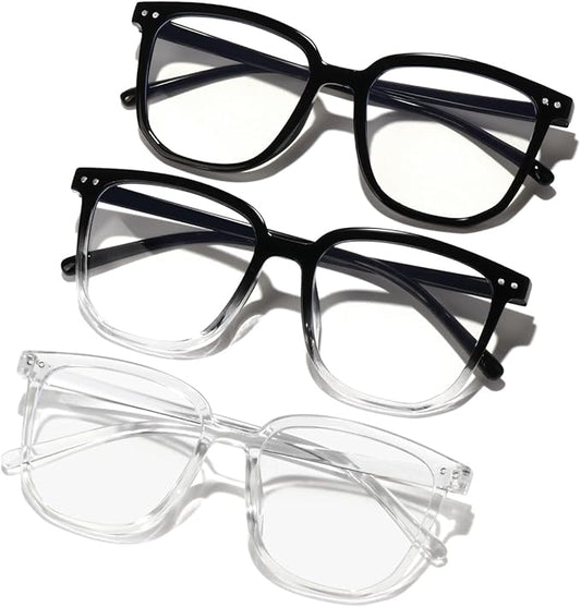 Blue Light Blocking Glasses for Women Men,Fashion Square Blue Blockers Glasses,Computer/TV/Phones/Gaming Glasses