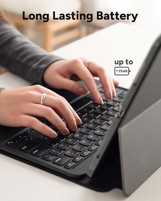 ZAGG Pro Keys 2 iPad Pro 11" (M5)/ (M4) Keyboard Case - Wireless Keyboard & Detachable Folio Case, Laptop-Style Keys, Multi-Pairing Bluetooth, 6.6 ft Drop Protection, NOT Compatible w iPad Pro Gen 1-4