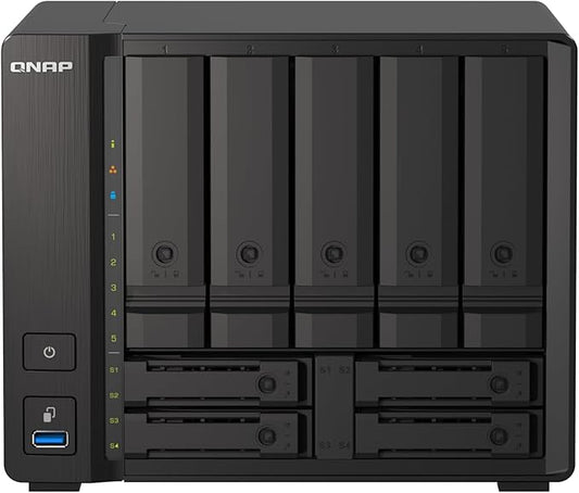 QNAP TS-h973AX-8G 9-Bay QuTS Hero NAS with 10GbE/2.5GbE Connectivity