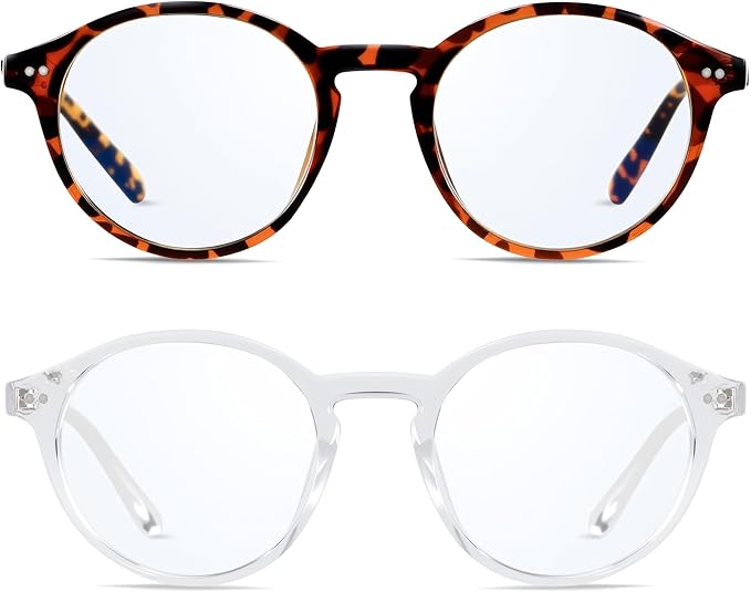 ANDWOOD Blue Light Blocking Glasses Women Men Computer Small Face Clear Bluelight Blocker Eyeglasses Frame