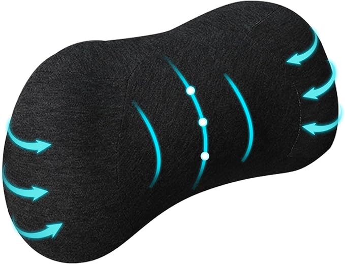Lumbar Support Pillow, Back Support for Office Chair Car Ergonomic Memory Foam Lumbar Support Pillow Fatigue Relief, Comfort and Support Your Back