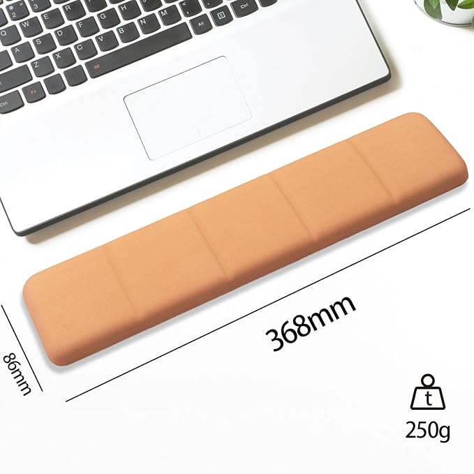 Ergonomic Keyboard Wrist Rest - Keyboard Wrist Cushion with Non-Slip Base, Brown Cute Wrist Rest Support for Keyboard, Laptop, Mac,Typing