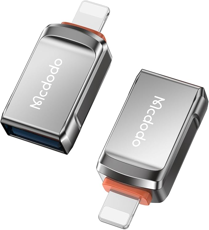 mcdodo Lightning Male to USB3.0 Female Adapter OTG Cable,USB Camera Adapter OTG Data Sync Cable 2 Pack Support Camera Card Reader for iPhone Mouse and Keyboard Hub,Piano Converter,USB Disk Connection