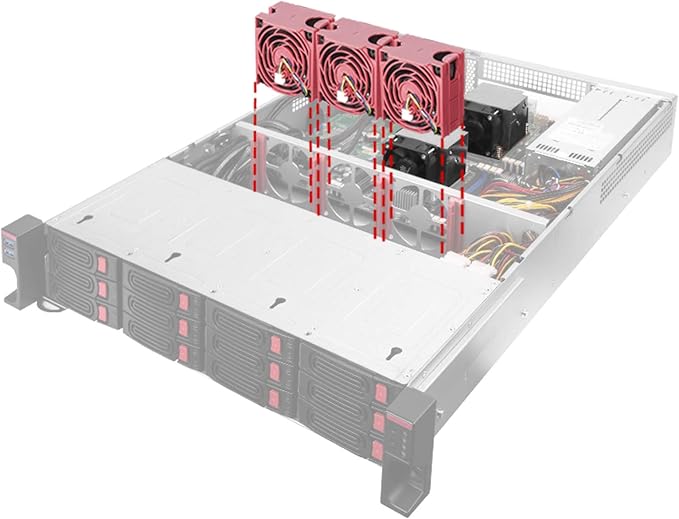 Silverstone Technology 2U 12-Bay 2.5" / 3.5" HDD/SSD rackmount Storage Chassis with Mini-SAS HD SFF-8643 12 Gb/s Interface RM22-312