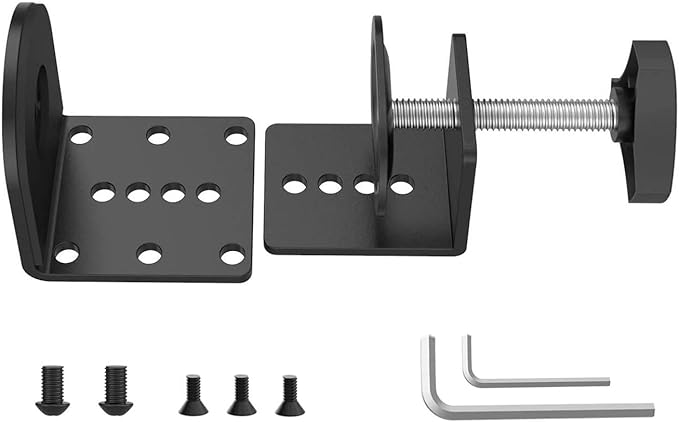 WALI C Clamp Base Stand Mounting Accessory, Desk c-clamp for WALI Monitor Mount Workstation System (C-CLAMP), Black