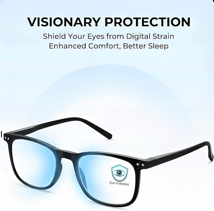 AOSM Blue Light Glasses for Men & Women,Gaming glasses Anti-Glare UV400 Protection,Blue Light Blocking to Relieve Eye Strain