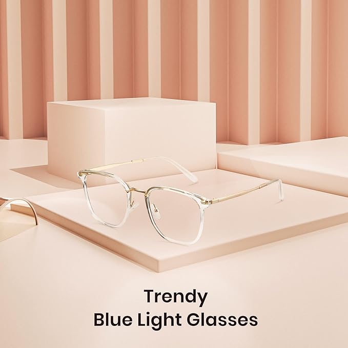 Cyxus Blue Light Glasses for Woman, Stylish Cat Eye Blue Light Blocking Computer Glasses for Working, Laptop and Screen Use
