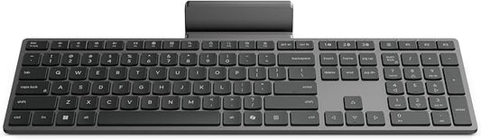 Lenovo 700 Modern Wireless Keyboard, 2.4 GHz Dongle & Dual Bluetooth Connection, AES-128 Encryption, 36 Month Battery Life, Luna Grey