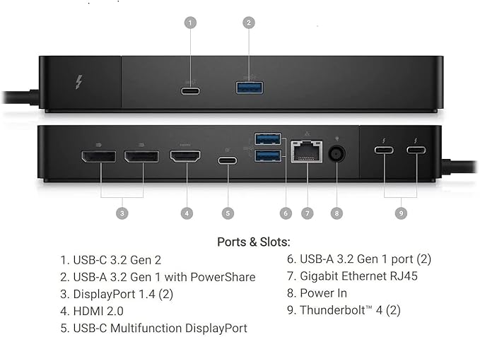 Dell Thunderbolt WD22TB4 4 Dock 130W