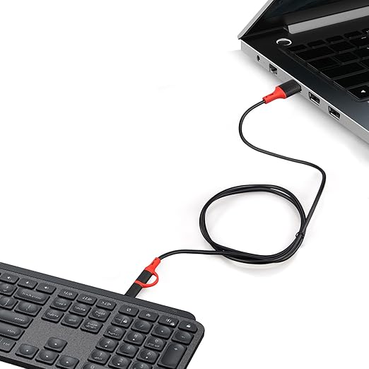 Smays Charger Compatible for Logitech MX Keys Keyboard, MX Master 3 Wireless Mouse, USB-C Cable