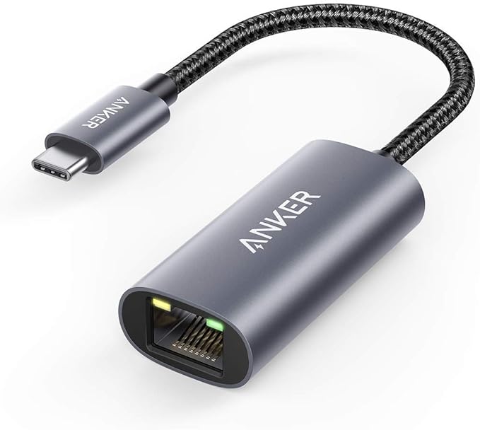 Anker USB C to Ethernet Adapter, Portable USB C Type-C 1-Gigabit Network Hub, 10/100/1000 Mbps,Network Adapter for MacBook Pro, iPad Pro 2019/2018, ChromeBook, XPS, Galaxy S9/S8, and More