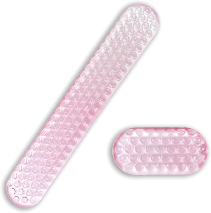 Ergonomic Gel Keyboard and Mouse Wrist Rest Set – Light Pink Wrist Rest for Computer Keyboard 75% 80%, Comfort & Support for Typing and Gaming