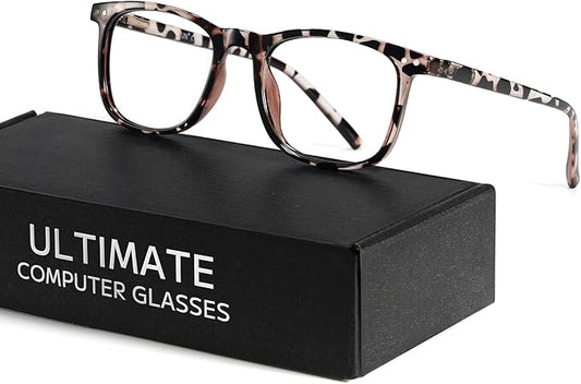 TIJN Sleep Glasses Blue Green Light Blocking Dual AR Coatings Amber Lens for Computer Gaming Screen Fatigue & UV Protection