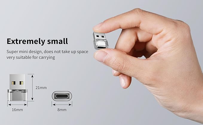 USB to USB C Adapter 5 Pack,USB C Female to A Male Charger Converter Compatible with Apple Watch Ultra iWatch,iPhone 16/15/ Pro Max Plus,iPad,Samsung Galaxy S23,Car, Laptop,Charger, Quest Link, etc.