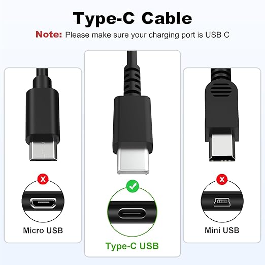 USB C Cable Compatible with Logitech MX Master 3/Master 3S/Anywhere 3/Anywhere 3S/Vertical, G502 X, G502 X Plus, G PRO X Superlight 2 Mouse, MX Keys, MX Keys S Keyboard, G733, G435 Headsets, 6ft