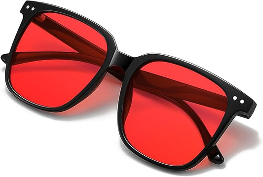 Oversized Square Blue Light Blocking Glasses for Women and Men - Gaming & Computer Anti-Fatigue