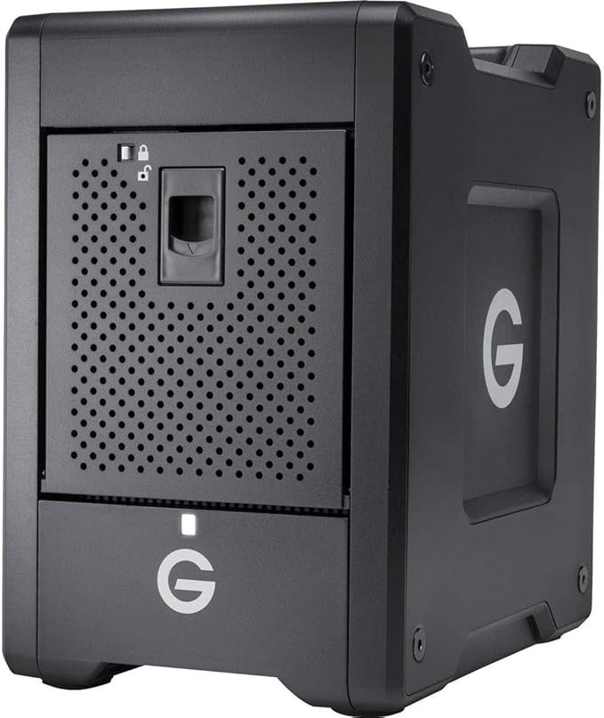 G-Technology 40TB G-Speed Shuttle Thunderbolt 3 with ev Series Bay Adapter – Transportable 4-Bay Raid Storage Solution – 0G10082-1