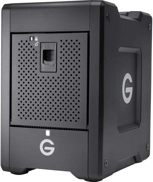 G-Technology 40TB G-Speed Shuttle Thunderbolt 3 with ev Series Bay Adapter – Transportable 4-Bay Raid Storage Solution – 0G10082-1