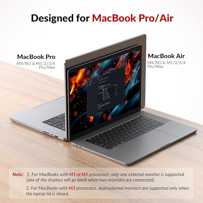 AV Access KVM Switch Docking Station for MacBook, USB-C KVM Switch 2 Monitors 2 Computers, 4K Dual HDMI Displays, 1 Laptop&1 Desktop Switching, Plug&Play, Ethernet, 100W Power Delivery, EDID Emulation
