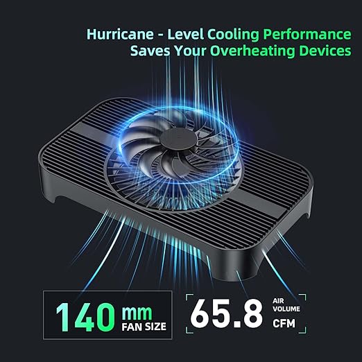 X3 USB Cooling Fan, 18dB Ultra Quiet 140mm USB PC Fan with Built-in Cable and One-Touch Switch Compatible with Router, Receiver, Amplifier, DVR, PlayStation, Xbox, Computer Cabinet Cooling