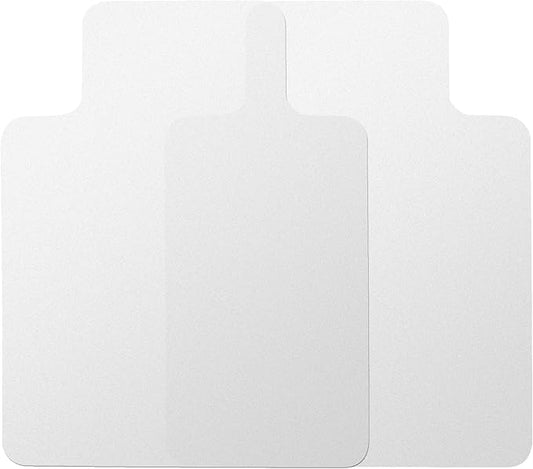 AiBOB 2 Pack Office Chair Mat for Hardwood Floor, 36 X 48 inches, Hard Floor Chair Mats Under Computer Desk, Easy Glide for Rolling Chairs, No Curling