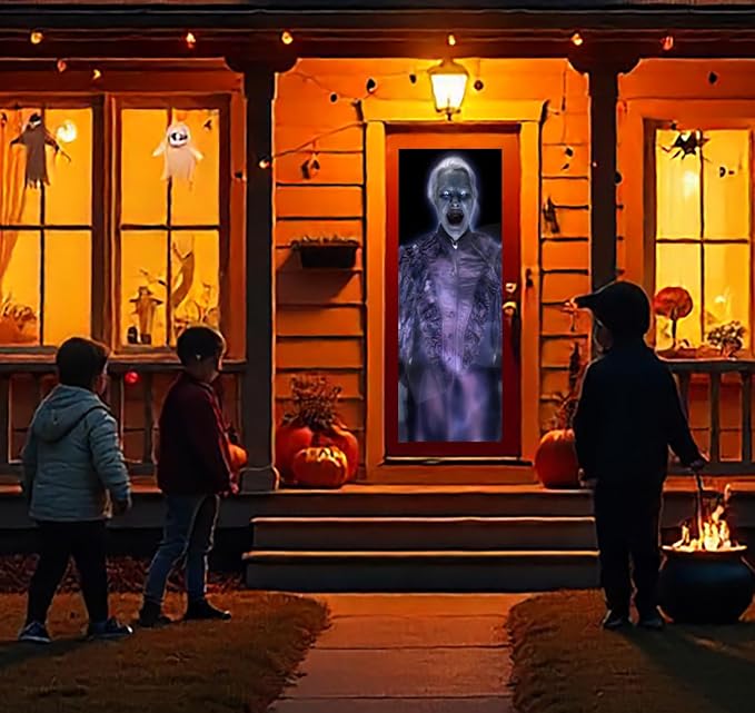 (48" x 72" White) Holographic Rear Projection Screen with Mounting Hardware for Projecting Halloween Videos