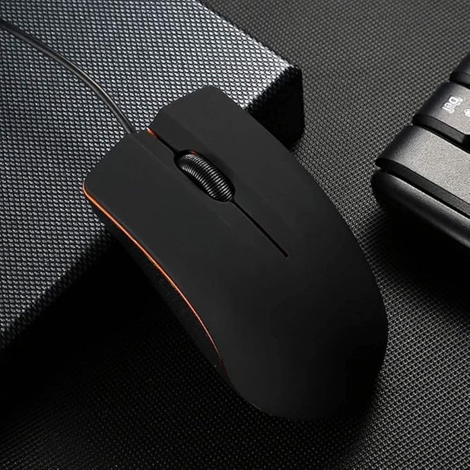 Guiheng 2 Pack Wired Mouse - USB Wired Computer Mouse for Right or Left Hand, Ergonomic with Durable Clicks for PC, Laptop, Desktop, Chromebook, Notebook, Mac