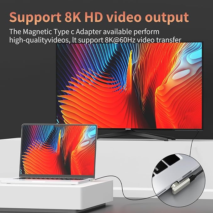 240W Right Angle 90 Straight Magnetic USB C Adapter Extender Straight USB4 40Gbps 8K 60Hz for Thunderbolt 3/4, MacBook Pro/Air,Steam Deck, PS5 (2 Pack) W/ 2 Connector Tips