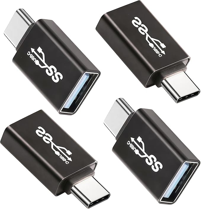𝟒𝐏𝐚𝐜𝐤 𝐔𝐩𝐠𝐫𝐚𝐝𝐞𝐝 Usb3.1 to USB C Adapter.USB Type C Male to USB 3.1 Female OTG Converter.Usbc to USB Adapter for iPhone 15 Pro Max Plus,MacBook Pro Air,Samsung Galaxy,ipad