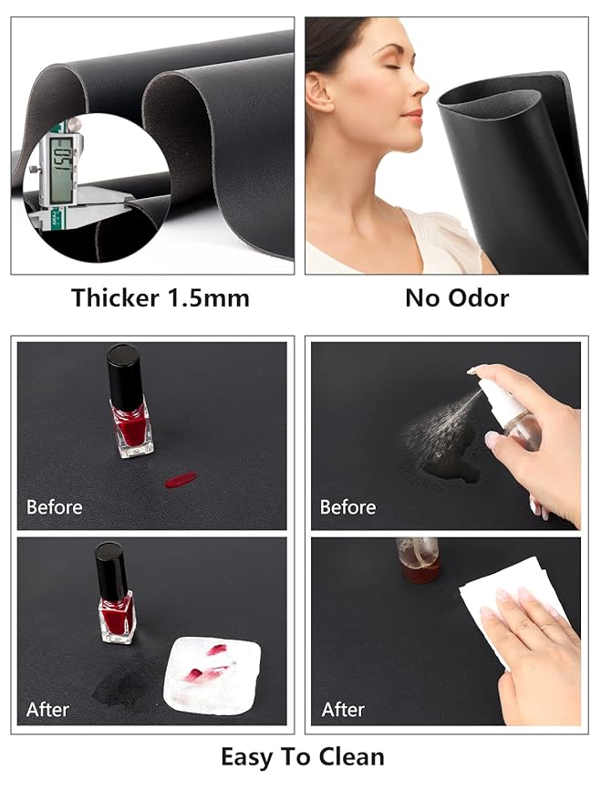 (MAT ONLY) Nail Art Table Mat, Nail Arm Rest Pad for Acrylic Nails, Soft Microfiber PU Leather Nail Mat for Table, Foldable Nail Hand Rest Pillow Manicure Pad, Acrylic Nail Desk Mat for Nail Cushion
