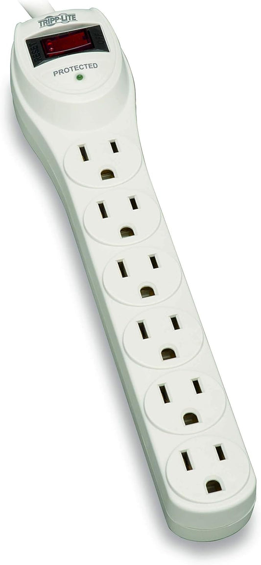 Tripp Lite Protect It! TLP602 Surge Protector 6-Outlet Home Computer 180 Joules