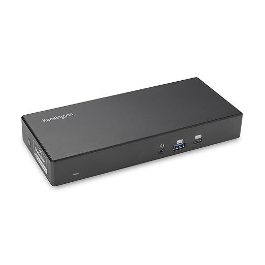 Kensington SD4781P USB-C & USB-A DisplayLink Docking Station, Dual 4K Display, 2xHDMI, 2xDisplayPort, with 100W Power Delivery, for Mac M1/M2/M3/M4, Windows and Chrome (K33603NA)