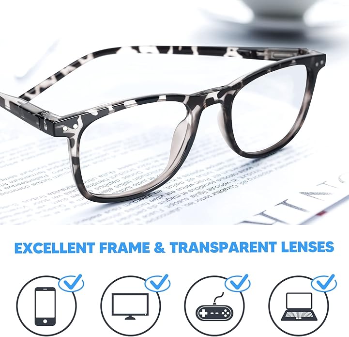 AOSM Blue Light Glasses for Men & Women,Gaming glasses Anti-Glare UV400 Protection,Blue Light Blocking to Relieve Eye Strain