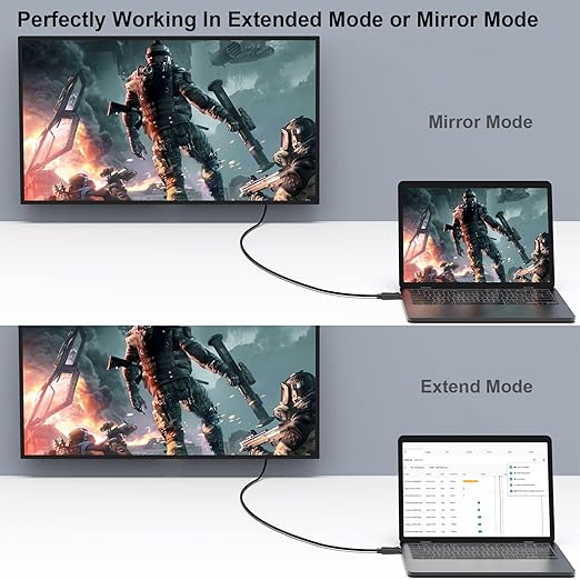 4K DisplayPort to HDMI 6 Feet Cable, Uni-Directional DP 1.2 Computer to HDMI 1.4 Screen Gold Plated Cord for Lenovo, HP, ASUS, Dell and Other Brands