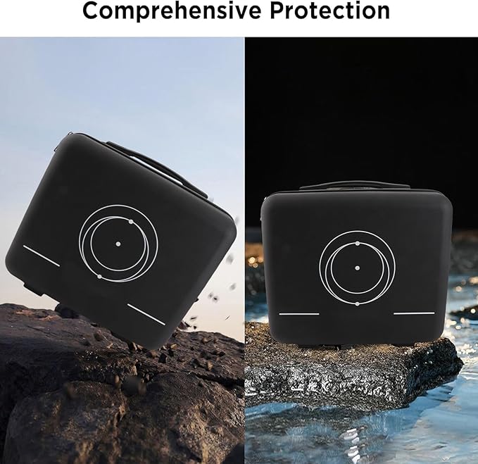 Hyuduo Travel for Mini, Hard Satellite Accessories Storage, with Customizable Shock Absorbing Foam Interior, for Outdoor Camping RV Trips