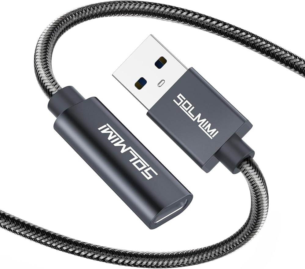 USB to USB C Adapter, USBc Female to USB-A Male Cable 5gbps High Speed Transfer, USB-A to USB-C Adapter Charger Coverter for iPhone 15 16 17 Samsung S23, USBC Headphone U Disk PC(20cm)