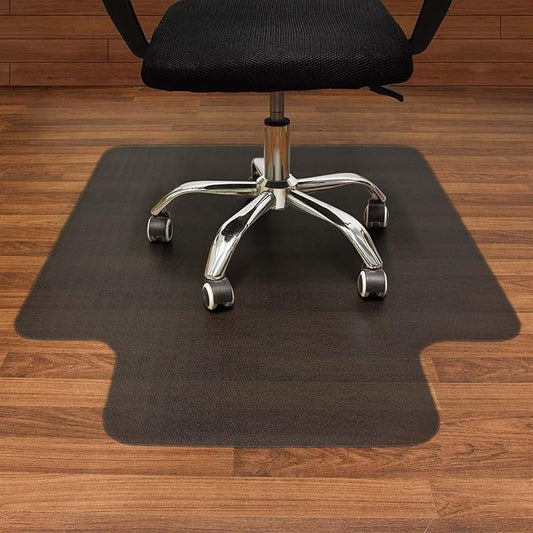 AiBOB Office Chair Mat for Hardwood Floor, 36 X 48 inches, Hard Floor Chair Mats Under Computer Desk, Easy Glide for Rolling Chairs, No Curling