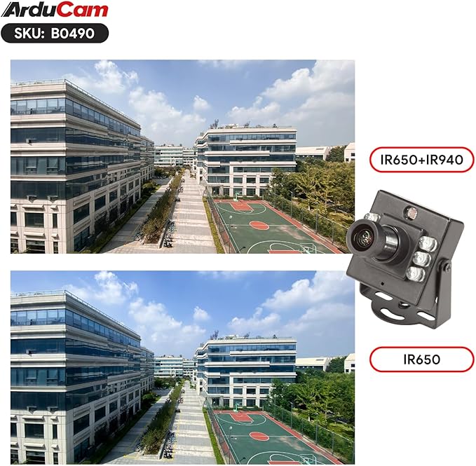 Arducam 1080P Day & Night Vision USB Camera for Computer, 2MP Automatic IR-Cut Switching All-Day Image USB2.0 IMX462 Webcam Board with 940nm IR LEDs for Windows, Linux, Android and Mac OS