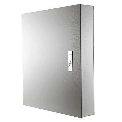NavePoint Indoor Fiber Enclosure, 24 Port, Supports SC/ST/FC/LC Duplex Adapters, Splice Tray, Wall Mount, SPCC Steel, for FTTH, Telecom, CATV, LAN, Data Centers