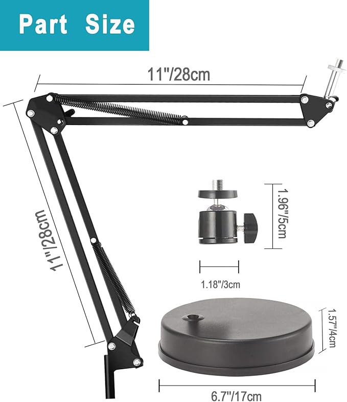 Webcam Stand,Camera Mount 22 Inch Suspension Boom Scissor Arm Stand,for Webcam C925e C922x C922 C930e C930 C920 C615,Hero 8/7/6/5,Ultra/Pro/Pro 2/Pro 3/Brio 4K,DSLR Camera