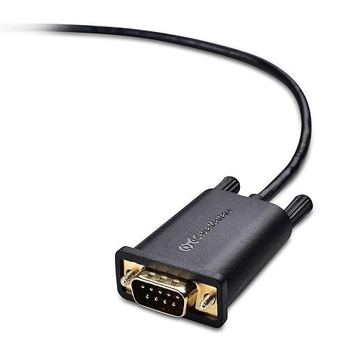 Cable Matters USB C to Serial Adapter Cable - 3ft, USBC to DB9, USB C to RS232 Cable, Compatible with Thunderbolt 5/4, Supports Windows 11/10/8/7/Vista/XP, macOS 11.0 or Later