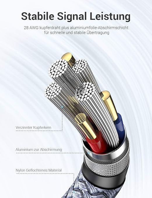 AINOPE USB to USB Cable, USB 3.0 A to A Male to Male Cable [Never Rupture] Double End Type A Cord Compatible with Hard Drive Enclosures, KVM, DVD Player, TV, Laptop Cooler,10Ft/Grey, 1 Pack