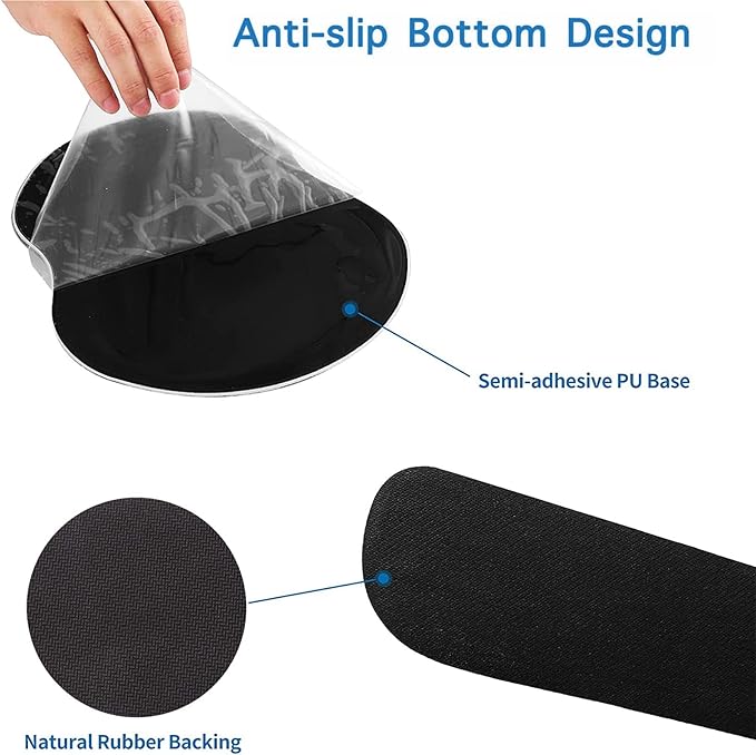 Keyboard Wrist Rest and Mouse Pad Wrist Support Set,Ergonomic Memory Foam Wrist Pad & Non Slip Base for Home Office Working Studying Easy Typing,Pain Relief,Cow Pattern