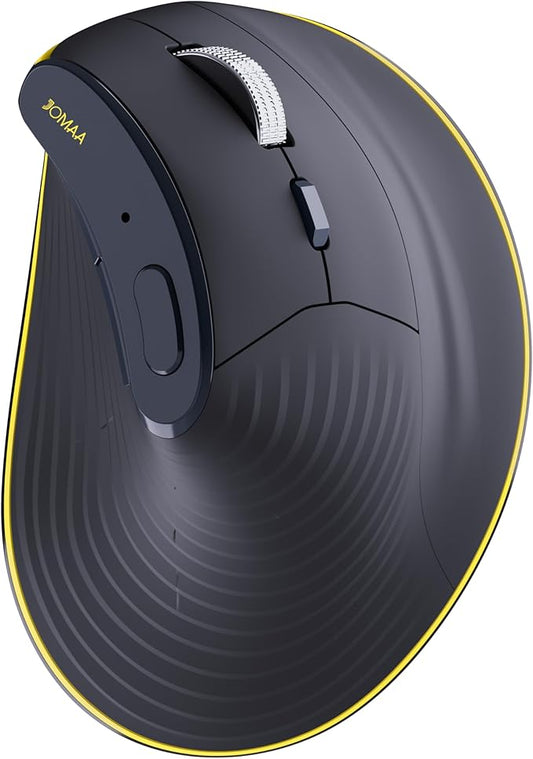 JOMAA Ergonomic Wireless Bluetooth Vertical Silent Mouse, Rechargeable with Backlight and Fast Scrolling, Suitable for Laptop,Desktop,PC,MacBook