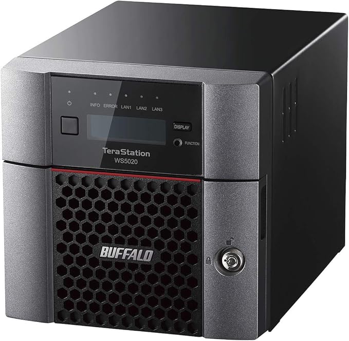 BUFFALO TeraStation WS5220DN 2-Bay Windows Server IoT 2025 Desktop NAS 8TB (2x4TB) w/HDD Included