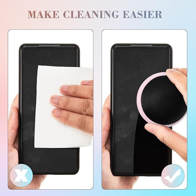 Suclain 4 Pack Touch Screen Cleaner Balls Phone Cleaning Ball Microfiber Touch Car Screen Glass Cleaner for Easter Computer Laptop Phone Monitor