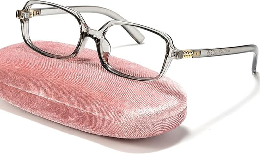 Slocyclub Square Blue Light Blocking Glasses for Women Men Vintage Rectangular Frame Eyeglasses Retro Small Square Glasses