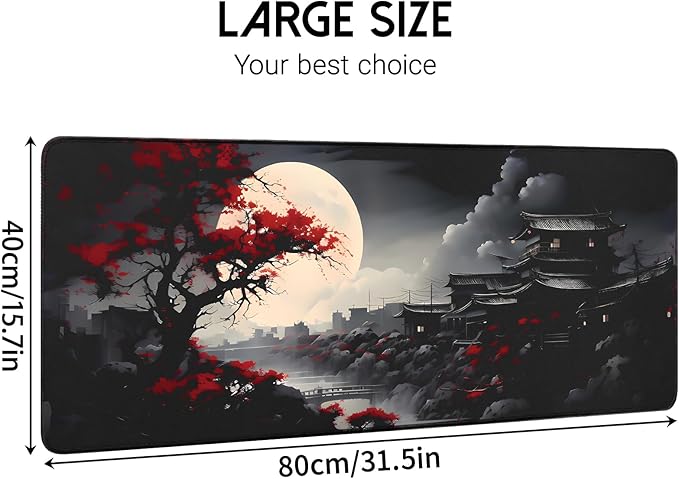 Mouse Pad Gaming Mousepad,Large Mousepads for Keyboard and Mouse with Non-Slip Rubber Base,Suitable for School,Office,Home,31.5 x 15.7 Inch