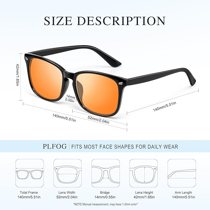 Blue Light Glasses For Woman Men - Anti Eyestrain Computer Gaming Eyeglasses Blue Light Blocking Glasses