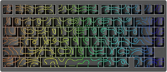MG75PRO 81 Keys Wired Magnetic Switch Mechanical Keyboard, Hall Effect, 8KHZ/ARGB/CNC Aluminum, Gasket Structure Gaming Keyboard(Black)